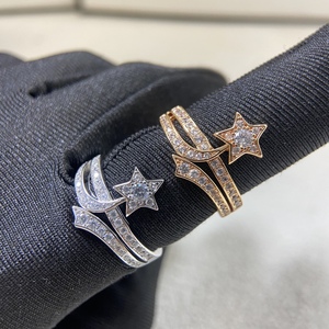 Ins europeo americano di alta qualità femminile anello sottile cometa antico diamante meteora piccola fragranza vento platino <span class=keywords><strong>gioielli</strong></span> - Product Image 1
