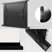 Pantalla de elevación de piso Proyección en el hogar Cine Cortina Blanca 4K HD Cortina de cine en casa para todos los proyectores 4K Electrónico 120 pulgadas
