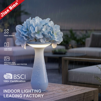 Lampe de table LED sans fil moderne rechargeable tactile IP54 pour extérieur, patio, salle à manger, étanche, portable, pour restaurant, mariage, décoration