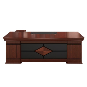 Escritorio Ejecutivo de Estilo Chino Moderno con Gabinete de Almacenamiento, Escritorio Grande para Oficina, Espacio de Trabajo para Jefes - Product Image 4