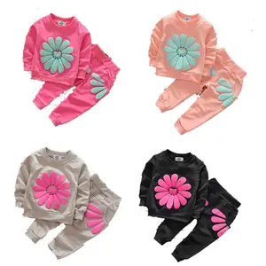 2022 Trend abbigliamento per bambini Top bambina modello 2 pezzi Set di abbigliamento giacca per bambini e pantaloni lunghi Set di vestiti per bambina per bambini