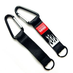 Embroidered Fabric Strap Keytag Lanyard Wrist Style Keychain <b>Keyring</b> Nylon Polyester Lanyards Custom - Product Image 3