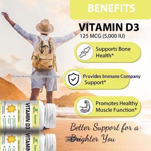 Cápsulas <span class=keywords><strong>de</strong></span> Gel Suave <span class=keywords><strong>de</strong></span> <span class=keywords><strong>VITAMINA</strong></span> D3 125 MCG (5,000 UI) para Mejorar la Vista, Exportación Internacional, <span class=keywords><strong>de</strong></span> Fábrica - Product Image 3