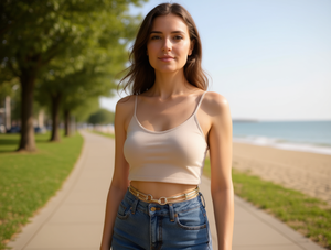 Catena Elastica in Lega d'Acciaio per Donna, Placcata in Oro, Stile Semplice per Uso Quotidiano - Product Image 2