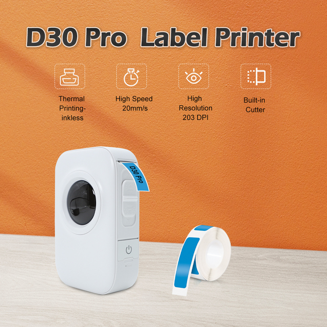 Portable 0.5 Inch Mini Wireless Wireless Label Thermal Printer Premium Portable Wireless Wireless Sticker Label Maker Machine