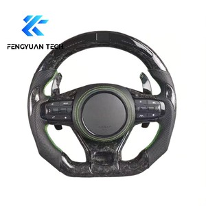 Volant en fibre de carbone forgé avec LED pour Kia <span class=keywords><strong>Stinger</strong></span> K5 GT K4 Cerato Forte Seltos Sportage Sorento MQ4 GT1 Optima4 Forte - Product Image 3