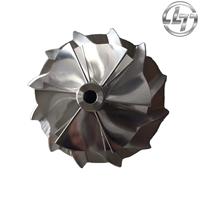 Roues de compresseur de turbocompresseur automobile en alliage d'aluminium léger, usinage CNC 5 axes