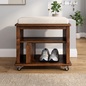 Claremont Shoe <b>Bench</b> in minimalist style, perfect for apartments, offers sleek <b>storage</b> with 508 x 430 x 544 dimensions - Product Image 4
