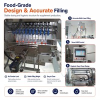 Machine d'emballage entièrement automatique à 10 voies pour sachets de pâte de tomate à scellage 4 côtés, machine de remplissage et de scellage multi-voies pour sachets de sauce liquide