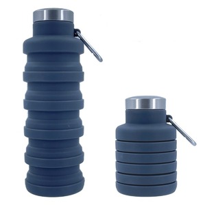 Bouteille d'eau pliable en silicone sans BPA, réutilisable, facile à transporter, pour enfants à l'école, à boire directement, anti-fuite, pour la course à pied, personnalisable - Product Image 5