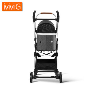 M301 lüks taşınabilir 4-Wheel alüminyum evcil hayvan taşıyıcı küçük boy katlanabilir köpek ve kedi seyahat arabası açık ve kapalı kullanım için - Product Image 5