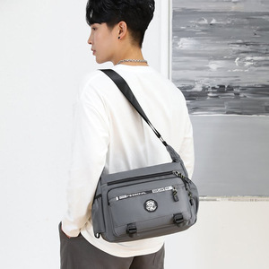 Men's Crossbody Bag Nylon Large Capacity Chest Shoulder Bag Everyday Outfits Travel Sports Use - Product Image 1