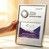 Plaque de récompense personnalisée en aluminium, médaille en métal 3D gravée au laser, trophée de reconnaissance d'entreprise