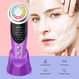 Venta caliente 7 en 1 masajeador facial de fotones removedor de arrugas mano microcorriente estiramiento facial cuidado de la piel dispositivo de belleza antienvejecimiento - Product Image 4