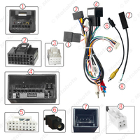 Câble de câblage Audio de voiture 16 broches avec boîte Cabus pour Landrover Discovery/Rangerover adaptateur de fil d'installation stéréo
