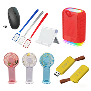 Promotional Electronic <b>Gift</b> Set Custom Logo Fan Flash Disk Phone Holder Speaker for Client Giveaways - Product Image 3