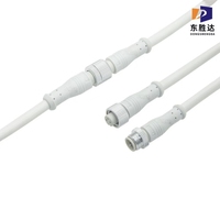 Câble de connecteur LED étanche IP67 M12 2-5-6-7-8 broches mâle femelle Extension pour éclairage extérieur