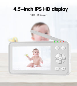 Babyphone HD sans fil avec application Tuya <span class=keywords><strong>sur</strong></span> téléphone mobile, détection de température de la chambre du bébé, alarme grand angle 2,4 G - Product Image 5