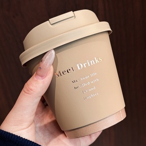 Vaso de Papel Desechable de Alta Gama con Recubrimiento de Color Nieve para Té con Leche, Bebidas Frías y Calientes, con Tapa, para Llevar - Product Image 4