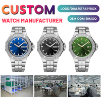 Montre de luxe pour homme, étanche, lumineuse, date, semaine, montre décontractée pour homme, montre sport en acier inoxydable, montres à quartz pour homme