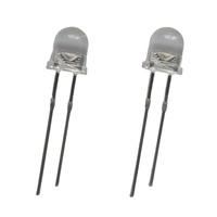 Diode LED Hlx 5x8.6mm Bullet Bleue Verte Multicolore, Pack Mixte 1000 Pièces, CRI Élevé 90, Testée 3 Ans, 20mA