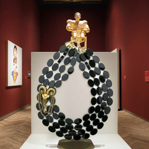 Gioielli ortodossi realizzati in lega Collana di perline placcata oro <span class=keywords><strong>alla</strong></span> <span class=keywords><strong>moda</strong></span> con spilla <span class=keywords><strong>pizzetto</strong></span> - Product Image 5