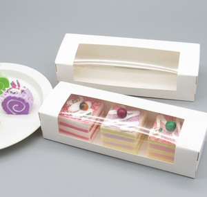 Scatola da forno per pasticceria in cartone bianco mantieni ciambelle, muffin, <span class=keywords><strong>biscotti</strong></span> scatola per imballaggio di pane per crostate all'<span class=keywords><strong>uovo</strong></span> sicura <span class=keywords><strong>con</strong></span> finestra trasparente - Product Image 4