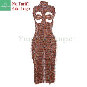 Nouvelles femmes sans manches creux robe mince <span class=keywords><strong>dos</strong></span> <span class=keywords><strong>nu</strong></span> robe mi-longue dames - Product Image 5