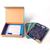 Livre d'éveil pour enfants livre silencieux pour tout-petits en feutre personnalisé éducatif interactif préscolaire bébé éducation précoce réutilisable effaçable labyrinthe livre