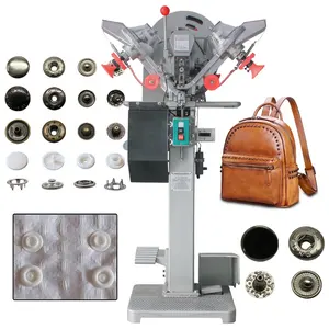Automatic prong snap pressing machine snap button attaching machine automatic plastic snap button machinery