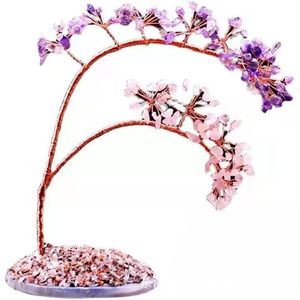 <b>Crystal</b> <b>Tree</b> Ornament With Natural <b>Crystal</b> Chips Agate Slices Home Office Decoration Gift Wholesale - Product Image 5