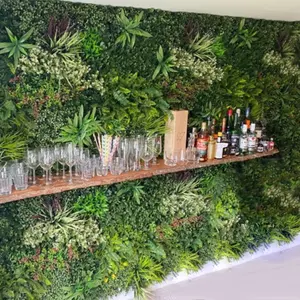 Vertical Plant Wall Indoor Decoration Artificial Greenery Grass Wall Backdrop Decoration