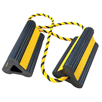 Cales d'avion personnalisées avec corde en nylon, cales antidérapantes en caoutchouc de 21 cm, bloque-roues de support au sol, bloc de pneu durable