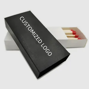 Customizable Size Eco-Friendly Material Long Match Sticks Safety Colors Wooden Match Sticks In Box