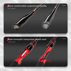 Hunthouse canne à pêche coulée jigging canne appât cannes à pêche canne à pêche coulée jigging pour l'eau salée - Product Image 3