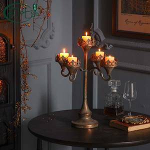 Candelabro Decorativo Estilo Europeo A3486, Duradero, Redondo, Luz Blanca, Accesorio para Bodas - Product Image 2