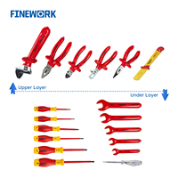 99LB004 Jeu d'Outils Isolés VDE 1000V 18 Pièces Professionnel pour Électricien et Mécanicien de Précision