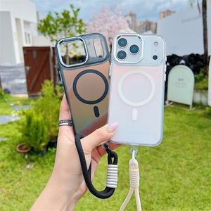 เคสอะคริลิกใสแบบแม่เหล็ก 2 in 1 สำหรับ iPhone 17 16 Plus, เคสสำหรับ iPhone 17 Pro Max พร้อมคลิปป้องกันกล้อง - Product Image 2