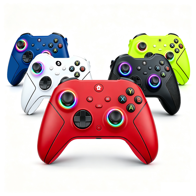 New Style for Xbox Wireless Gamepad with RGB Lighting Effect and 2.4G Receiver for Xbox Series X S Xbox One Controller Manette
