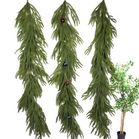 Décoration suspendue en vrac pour mariage : feuilles de saule et lianes d'eucalyptus artificielles en plastique vert, ornements floraux personnalisés