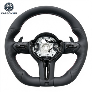 Volant chauffant à vibrations en cuir de type D de haute qualité pour BMW M3 M6 X1 X3 X5 F10 F30 F32 E70 E90 E71 – Modifié et amélioré - Product Image 1