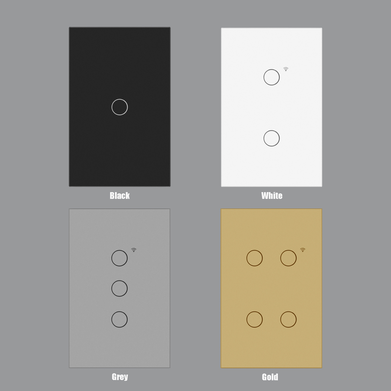 Bianco/nero/grigio/oro