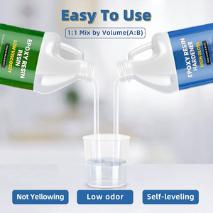 1:1 liquido resina epossidica colla doppia componenti AB resina <span class=keywords><strong>fai</strong></span> <span class=keywords><strong>da</strong></span> <span class=keywords><strong>te</strong></span> creazione di gioielli arte artigianato 100ml/500ml/1000ml per l'imballaggio - Product Image 3
