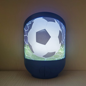 OEM versátil LED luz de noche linda mesa de fútbol de dibujos animados para niños dormitorio decoración del hogar AAA suministro de batería media noche para la habitación - Product Image 2