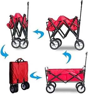 Kamp plaj balıkçılık kampı için katlanır el arabası bahçe arabası arabası boyunca çekin - Product Image 1