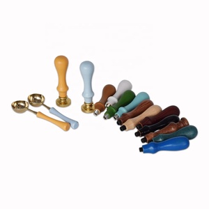 Diy Muti Styles Wax <strong>Seal</strong> Wooden Stamp Handle Rose <strong>Wood</strong> Metal and Crystal - Product Image 1