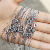Vente en gros de haute qualité boîte ovale torsion serpent vague étoilée collier chaîne en argent sterling 925