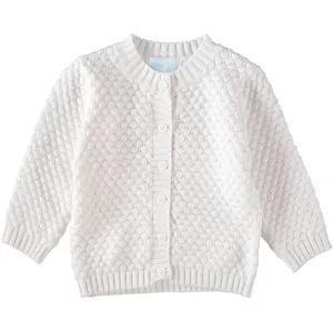 2024 bébé filles vêtements automne hiver nouveau-né bébé fille tricoté pull Cardigan enfants coton infantile bébé vêtements pour filles 0-2Y