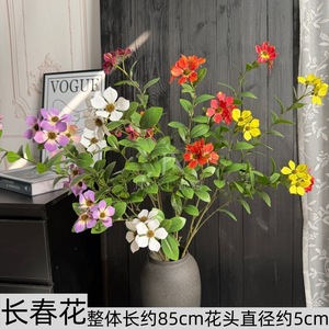 ดอกไม้ประดิษฐ์มู่จินซี กิ่งเดี่ยว สำหรับตกแต่งงานแต่งงาน สีชมพู ม่วง ส้ม ขาว แดง ม่วงแดง เหลือง - Product Image 4