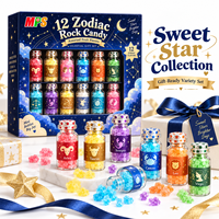Vente en gros Douze Constellations d'étoiles créatives Bonbons de roche Glucose aromatisé fruité Collation ou cadeau de loisirs